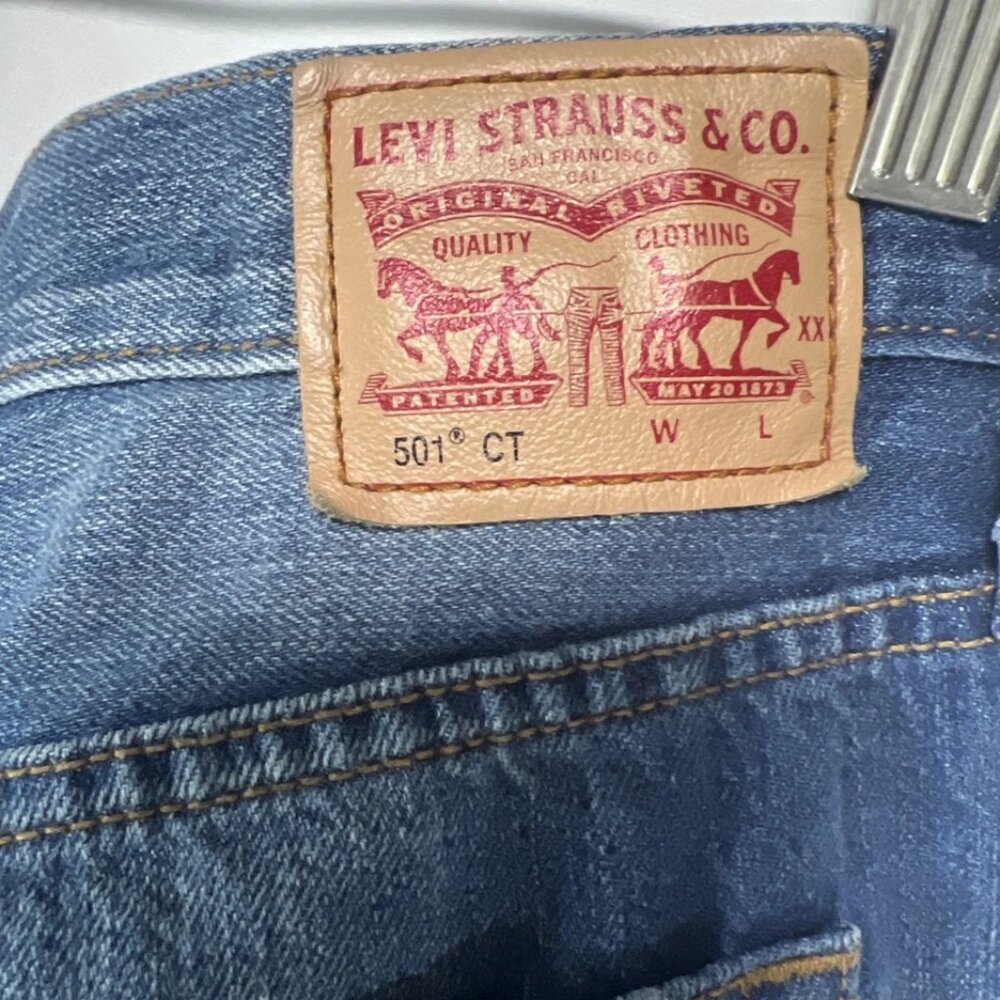 Levis 501 Ct Women’s Rare R Tag Button Crotch W26 - image 6